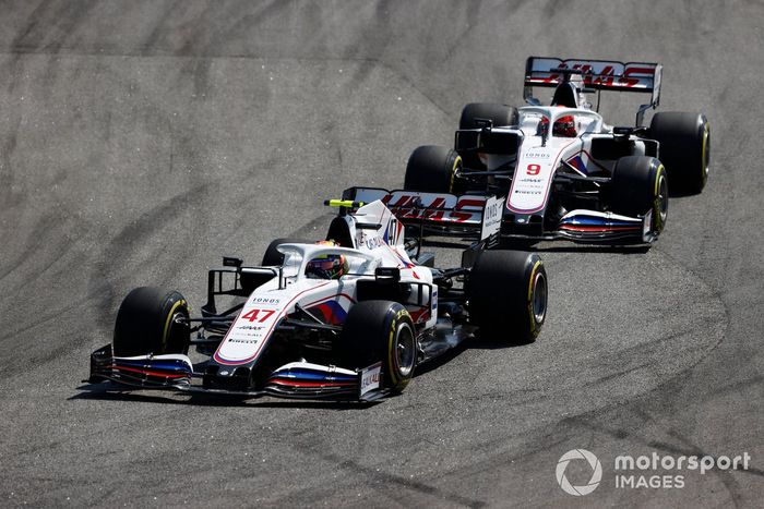 Mick Schumacher, Haas VF-21, Nikita Mazepin, Haas VF-21