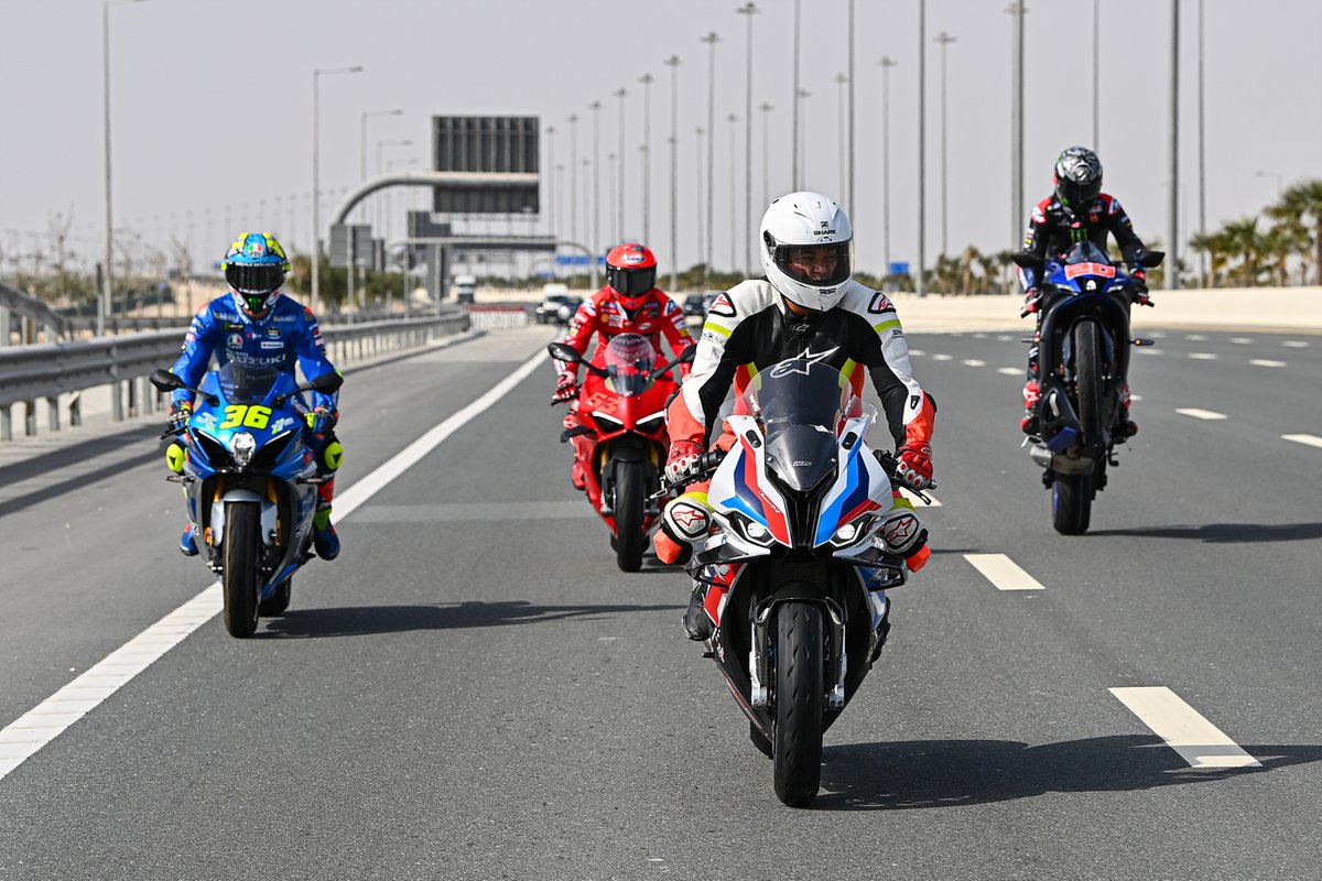 Joan Mir, Team Suzuki MotoGP, Francesco Bagnaia, Ducati Team, Cafu, former professional footballer, Fabio Quartararo, Yamaha Factory Racing