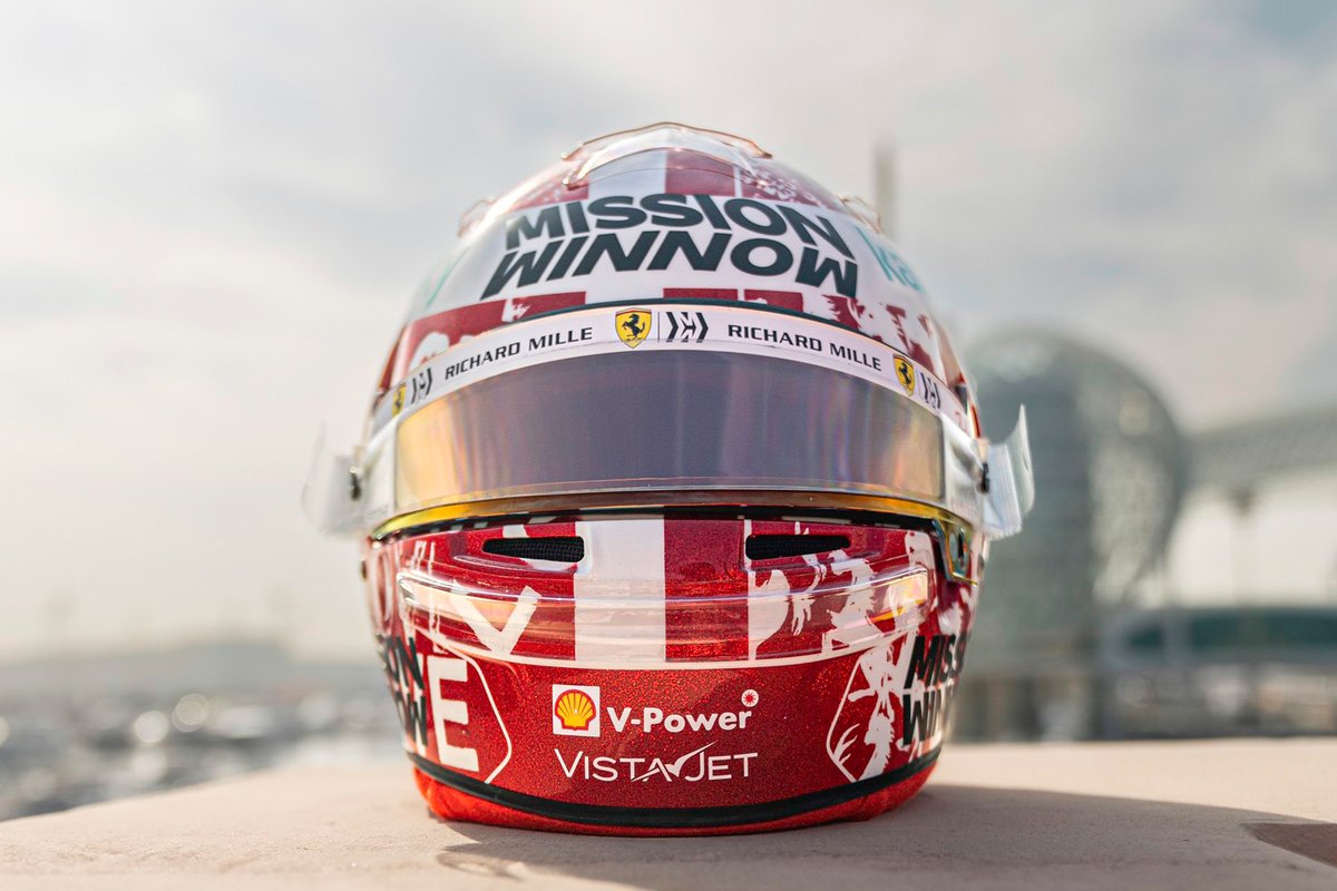Casco de Charles Leclerc, Ferrari