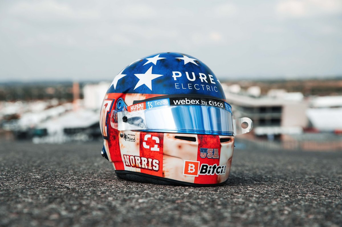Casque de Lando Norris, McLaren