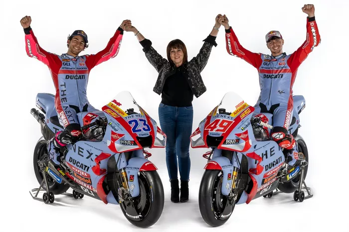Enea Bastianini, Fabio Di Giannantonio, Gresini Racing con Nadia Padovani