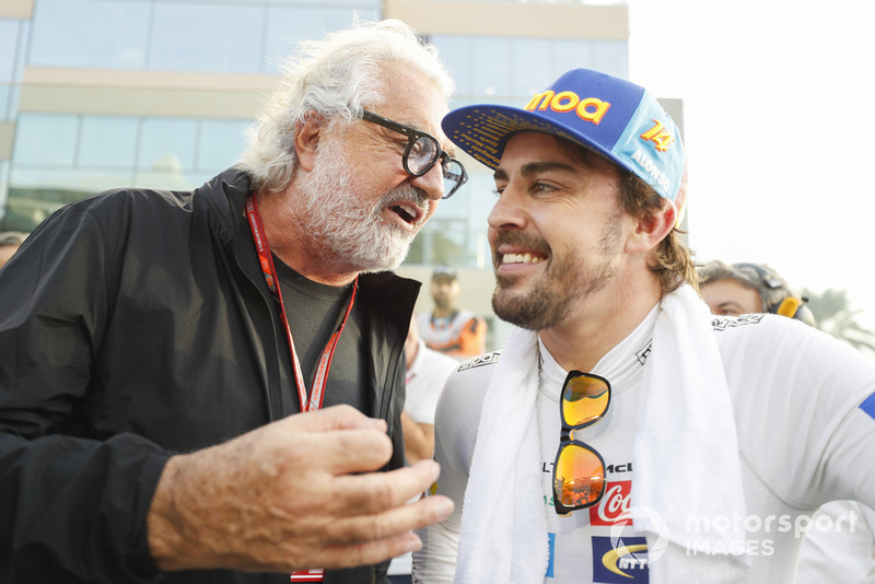 Fernando Alonso, McLaren, con Flavio Briatore