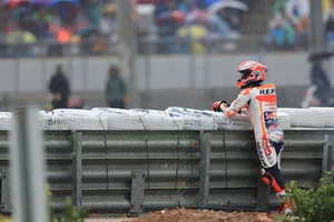 Marc Marquez, Repsol Honda Team après sa chute