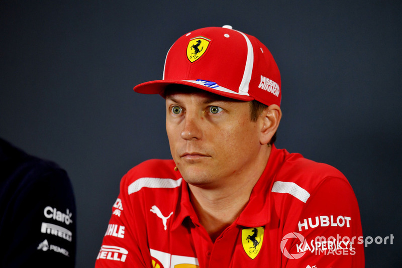 Kimi Raikkonen, Ferrari, en conférence de presse