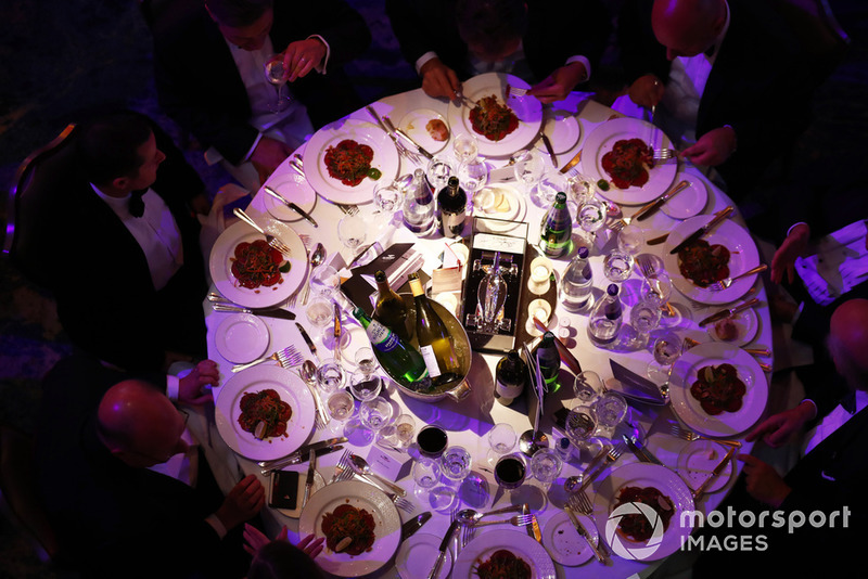 Guests enjoy their meal