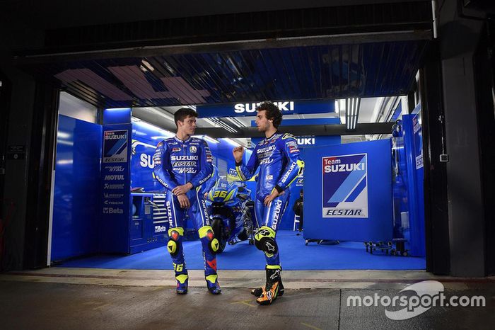 Joan Mir y Alex Rins, Suzuki Ecstar MotoGP Team, en Valencia
