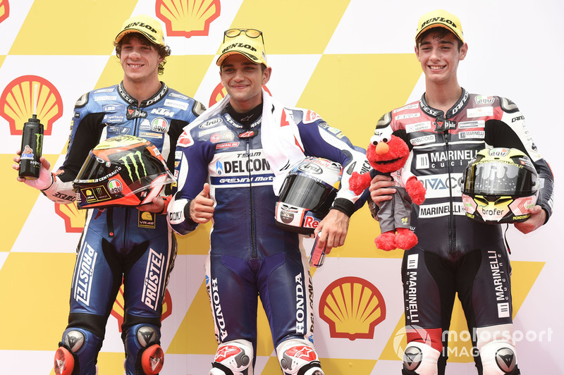 Marco Bezzecchi, Prustel GP, Jorge Martin, Del Conca Gresini Racing Moto3, Tony Arbolino, Marinelli Snipers Moto3