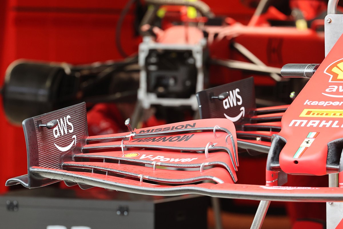 Ferrari SF21: Frontflügel