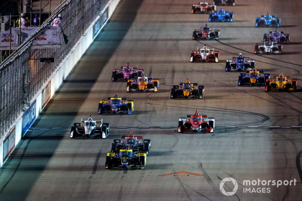 Colton Herta, Andretti Autosport HondaJosef Newgarden, Team Penske Chevrolet, Alexander Rossi, Andretti Autosport Honda, Will Power, Team Penske Chevrolet, Marcus Ericsson, Chip Ganassi Racing Honda, Patricio O'Ward, Arrow McLaren SP Chevrolet