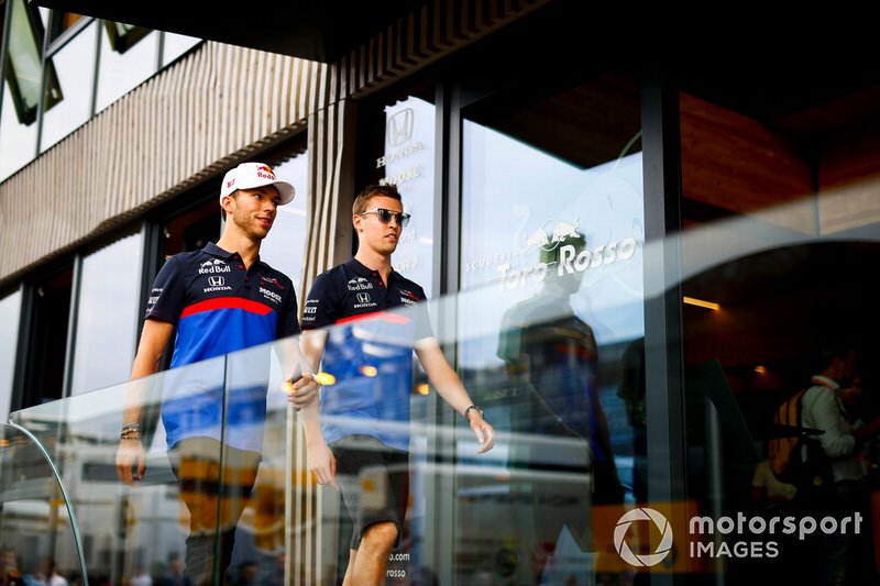 Pierre Gasly, Toro Rosso and Daniil Kvyat, Toro Rosso