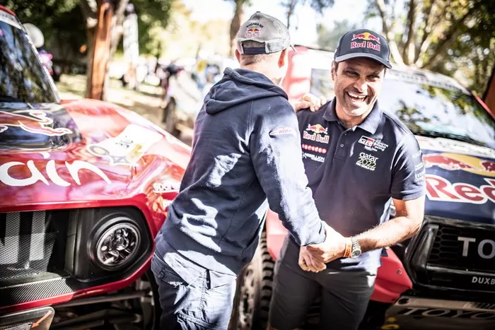 Stephane Peterhansel and Nasser Al-Attiyah 