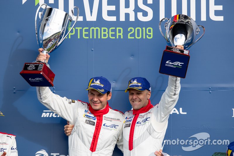 #91 PORSCHE GT TEAM - Porsche 911 RSR - 19: Gianmaria Bruni, Richard Lietz Podium