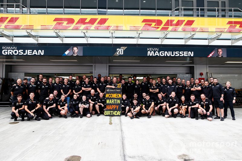 A birthday message to Martin from the Haas team