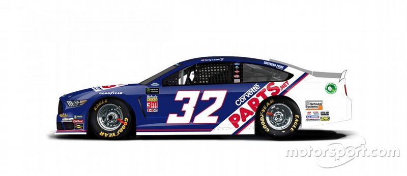 O carro da GoFas Racing de Corey Lajoie será baseado no carro Xfinity Series patrocinado pela Nestlé Crunch de 1990-1991, de Dale Jarrett.