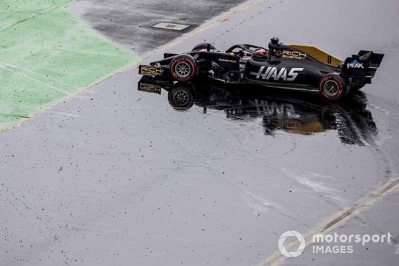 Romain Grosjean, Haas F1 Team VF-19, gira