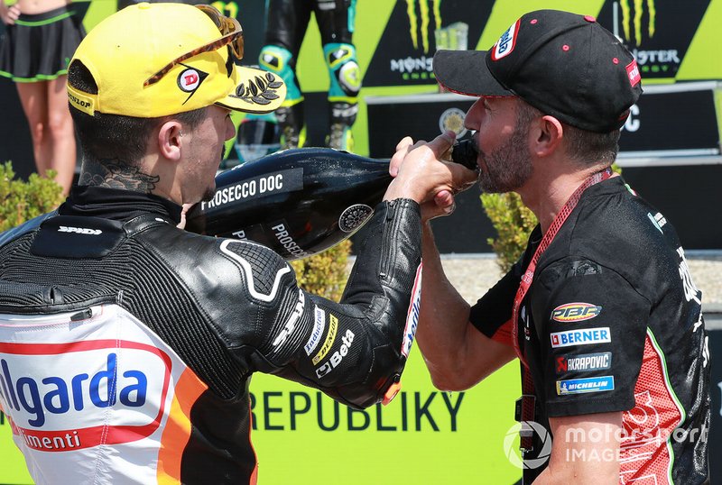 Race winner Aron Canet, Max Racing Team with Max Biaggi