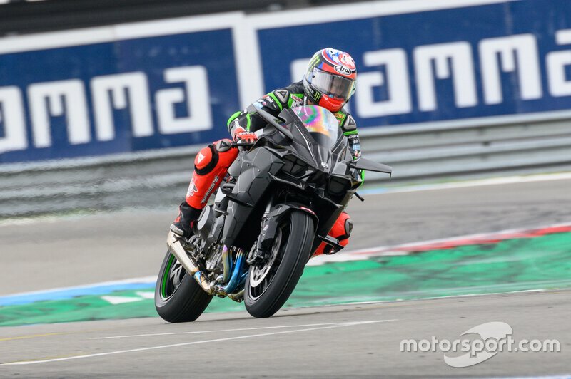 Haslam had het naar zijn zin op de Kawasaki Ninja H2R