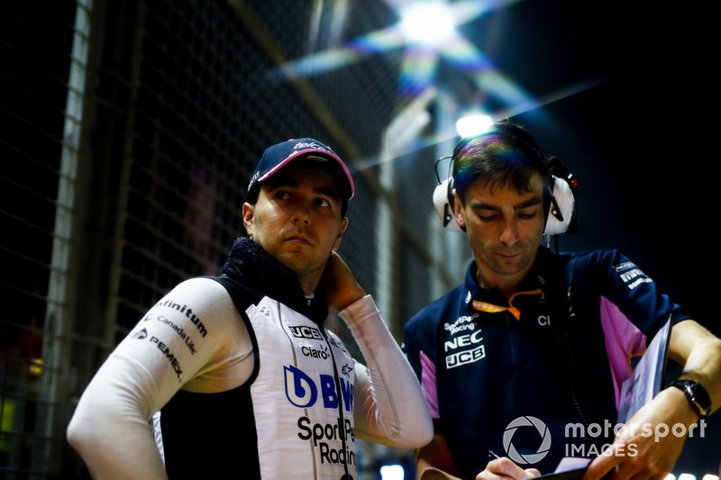 Sergio Perez, Racing Point on the grid