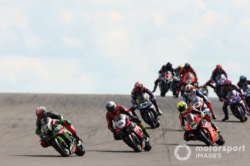 Leon Haslam, Kawasaki Racing Team, Toprak Razgatlioglu, Turkish Puccetti Racing, Alvaro Bautista, Aruba.it Racing-Ducati Team