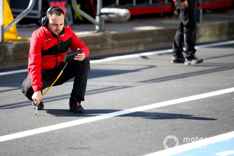 Davide Maino, Engineer van René Rast, Audi Sport Team Rosberg