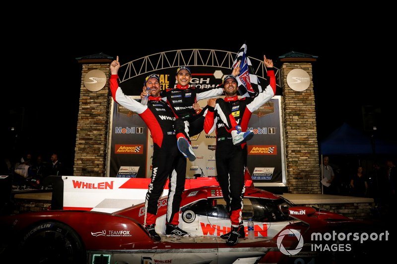 #31 Whelen Engineering Racing Cadillac DPi, DPi: Felipe Nasr, Pipo Derani, Eric Curran, podium