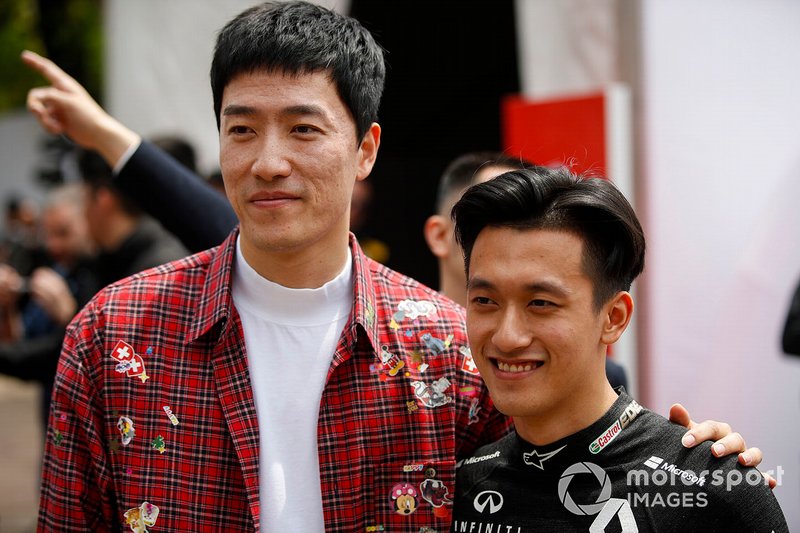 Wilber Pan, Singer and Guanyu Zhou, Renault F1 Team 