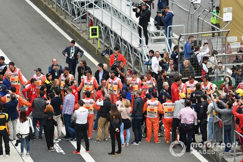 The drivers parade