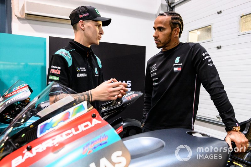 Fabio Quartararo und Lewis Hamilton