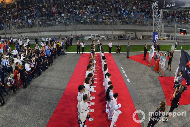 Pre race grid celebrations