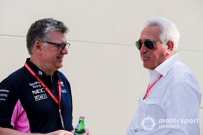 Otmar Szafnauer, Chief Operating Officer, Racing Point, con Lawrence Stroll