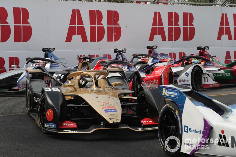 Andre Lotterer, DS TECHEETAH, DS E-Tense FE19, Jérôme d'Ambrosio, Mahindra Racing, M5 Electro, Edoardo Mortara, Venturi Formula E, Venturi VFE05, Pascal Wehrlein, Mahindra Racing, M5 Electro, Lucas Di Grassi, Audi Sport ABT Schaeffler, Audi e-tron FE05
