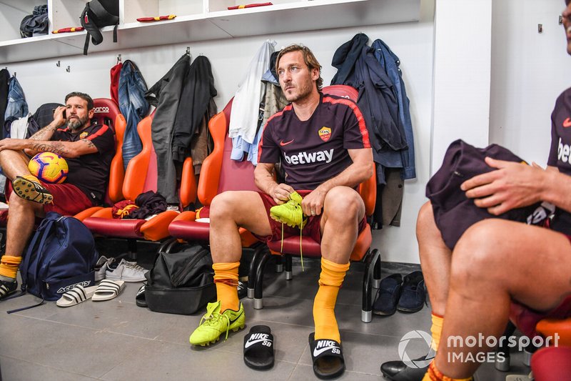 Francesco Totti nos vestiários