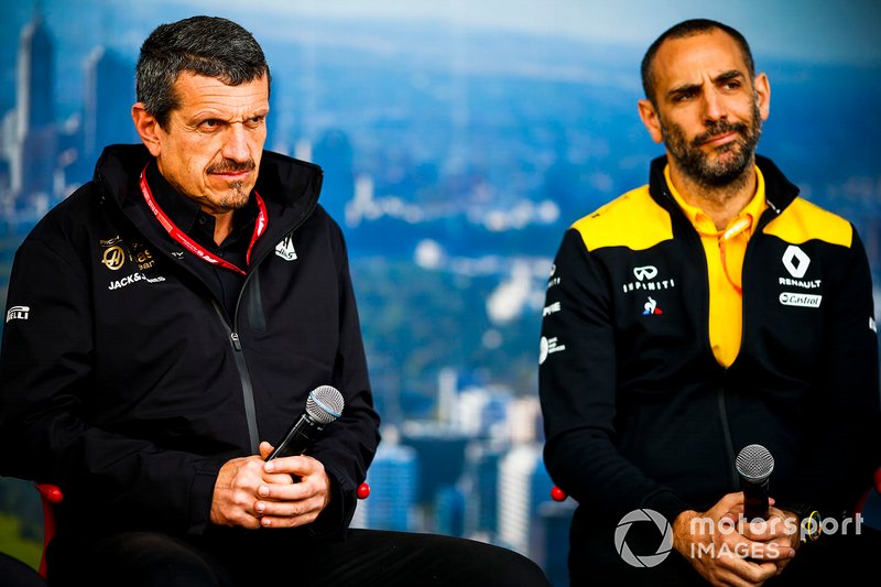 Гюнтер Штайнер, керівник команди Haas F1, та Клер Вільямс, заступник керівника команди, Williams Racing