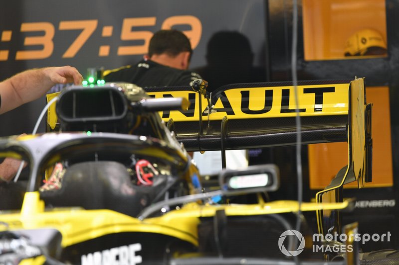L'aileron arrière de la Renault R.S.19