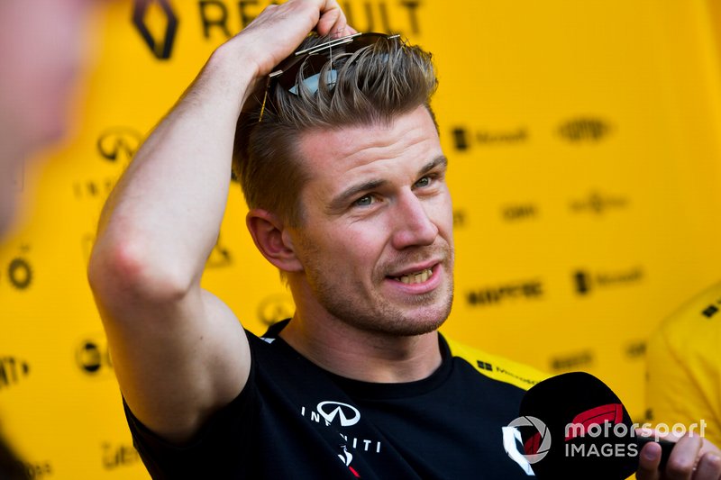 Nico Hulkenberg, Renault F1 Team parle aux médias