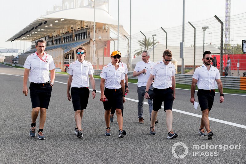 Lando Norris, McLaren fait son trackwalk
