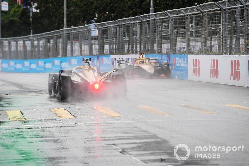 Jean-Eric Vergne, DS TECHEETAH, DS E-Tense FE19 pierde el control antes de pasar la línea