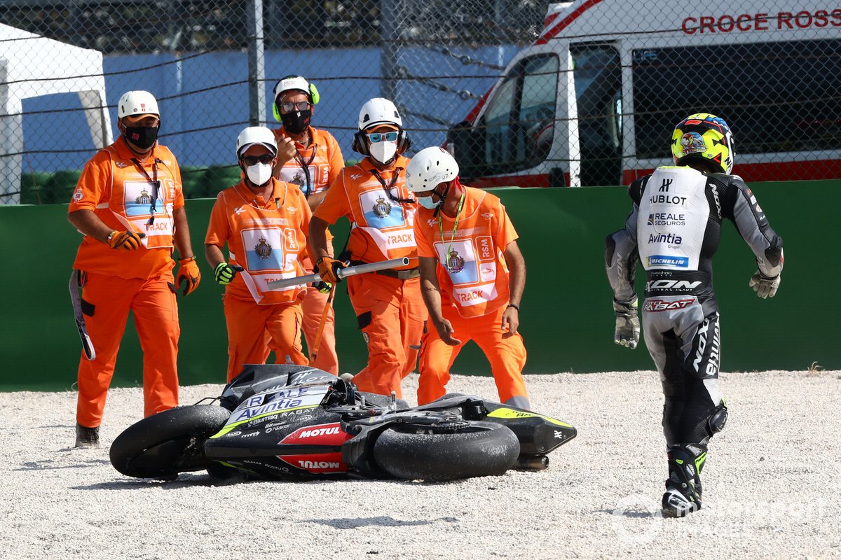 Johann Zarco, Avintia Racing caída