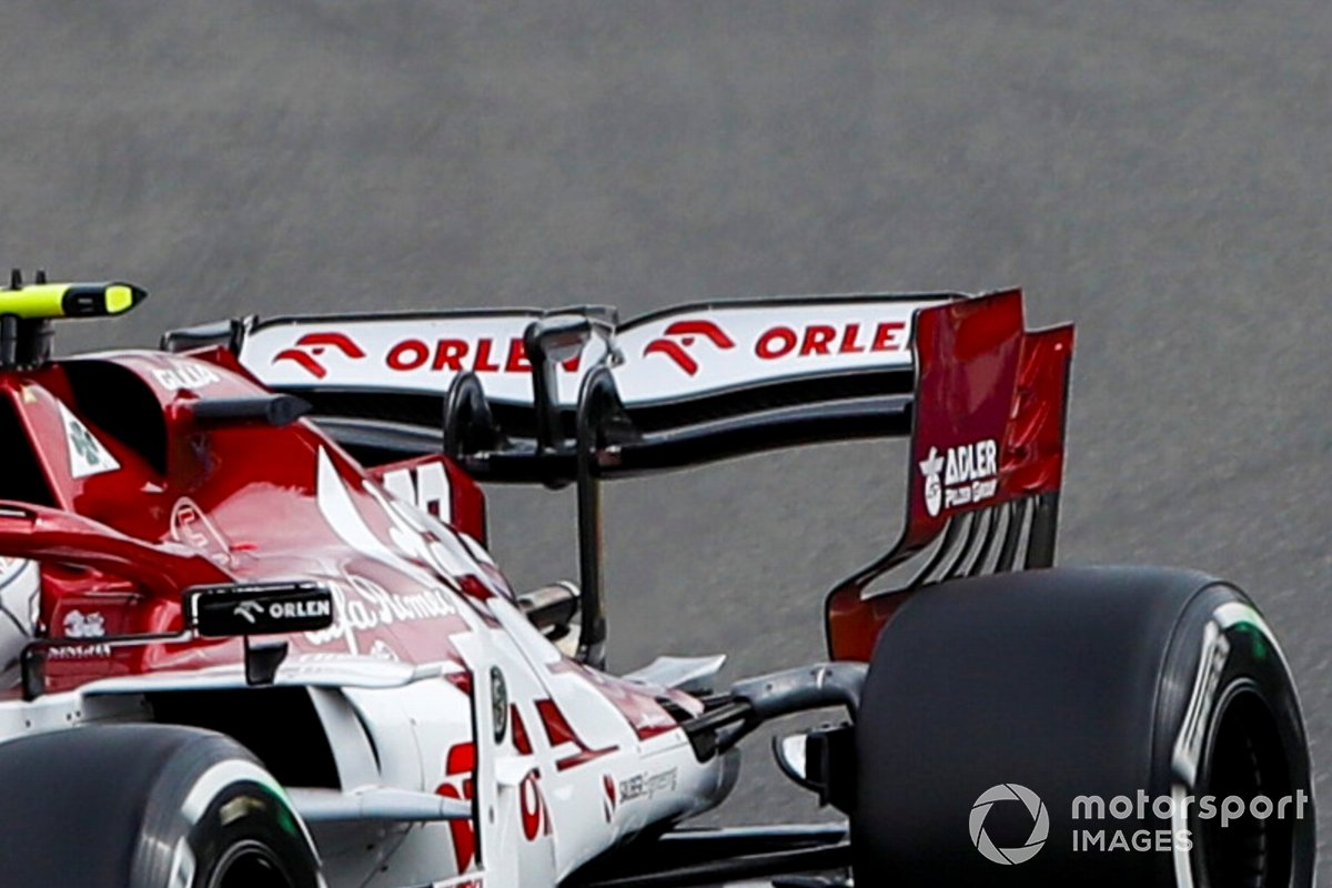Antonio Giovinazzi, Alfa Romeo Racing C39, dettaglio dell'ala posteriore