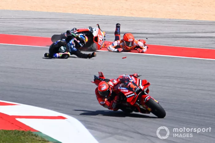Accidente de Marc Márquez, Repsol Honda Team, Miguel Oliveira, RNF MotoGP Racing