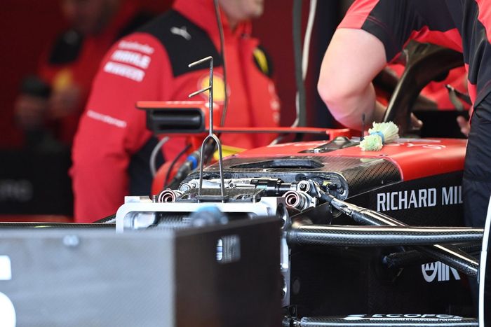 Detalle técnico del Ferrari SF-23