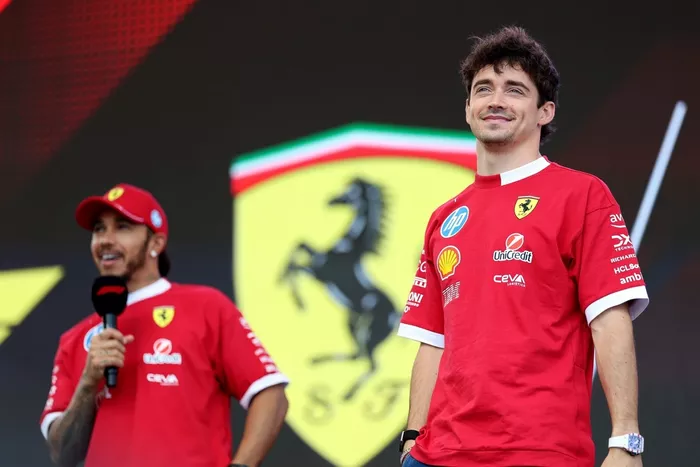 Charles Leclerc, Ferrari, Lewis Hamilton