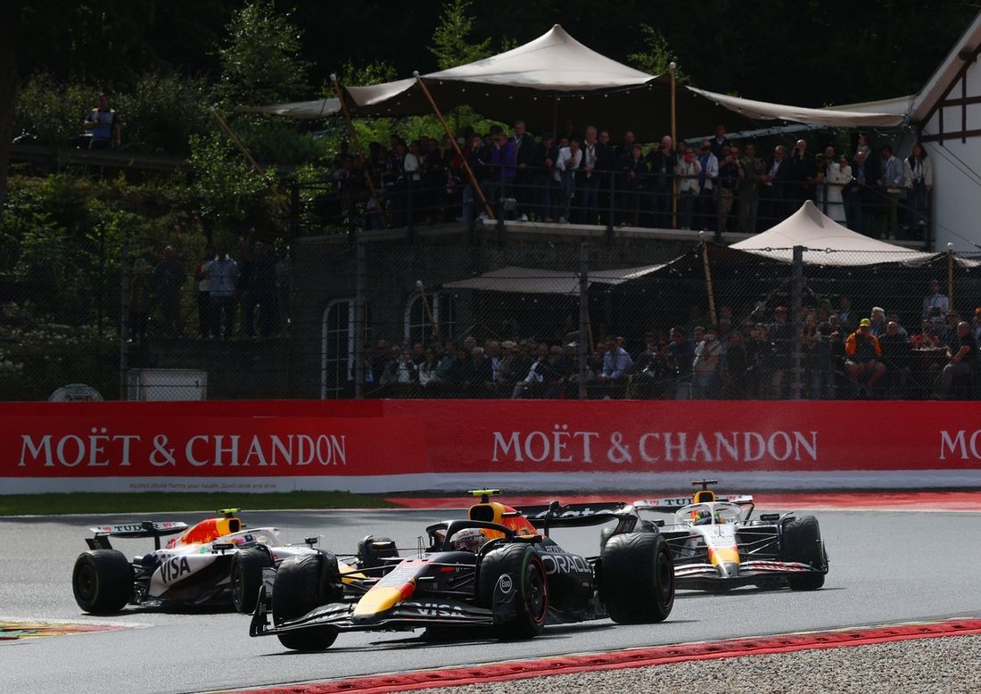 Liam Lawson, Racing Bulls Team, Isack Hadjar, Racing Bulls Team, Yuki Tsunoda, Red Bull Racing Team