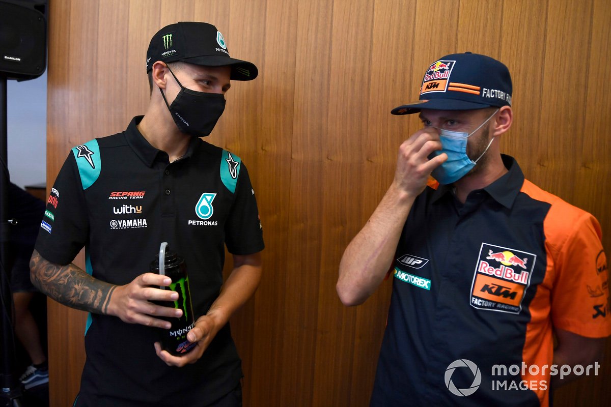 Brad Binder, Red Bull KTM Factory Racing, Fabio Quartararo, Petronas Yamaha SRT