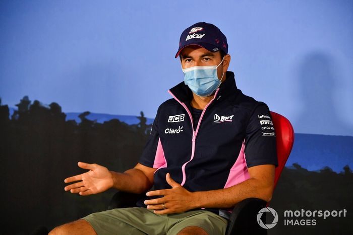 Sergio Pérez, Racing Point en la conferencia de prensa