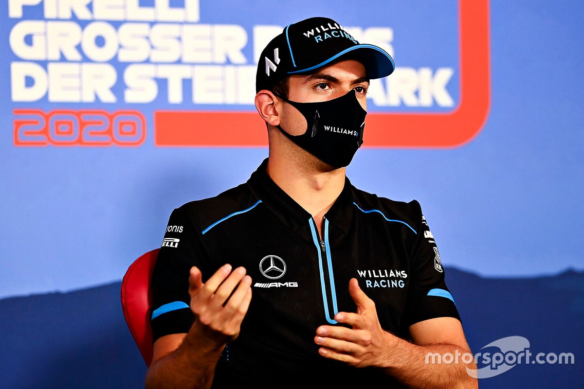 Nicholas Latifi, Williams Racing in the press conference