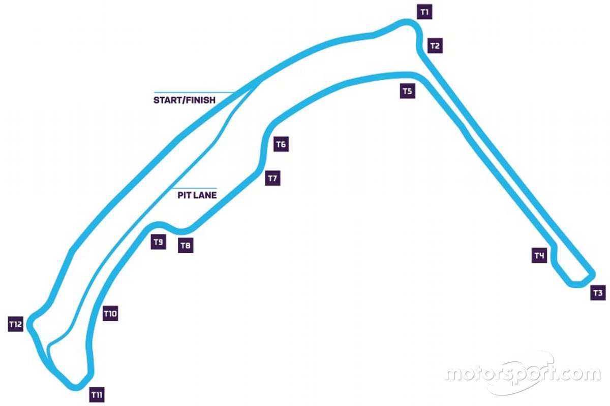 Monaco Circuit track map