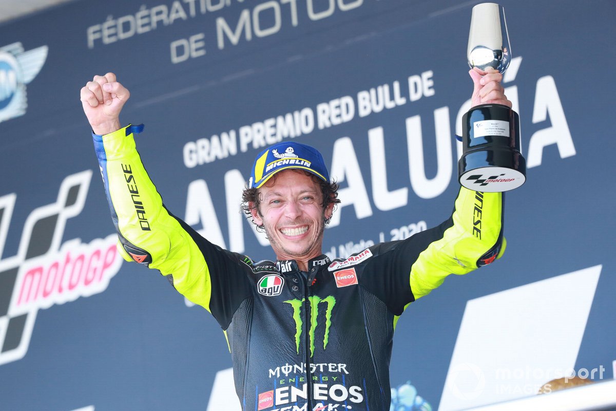 Podio: tercer lugar Valentino Rossi, Yamaha Factory Racing