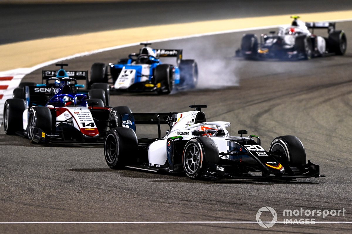 Gianluca Petecof, Campos Racing, David Beckmann, Charouz Racing System, Richard Verschoor, MP Motorsport, and Ralph Boschung, Campos Racing