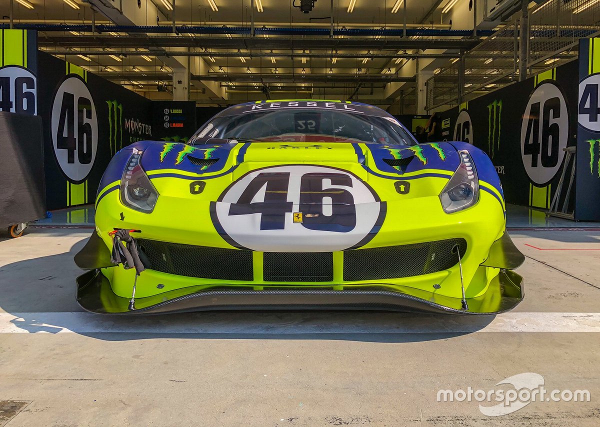 #46 Kessel Racing Monster VR46, Ferrari 488 GT3: Valentino Rossi, Alessio Salucci, Luca Marini